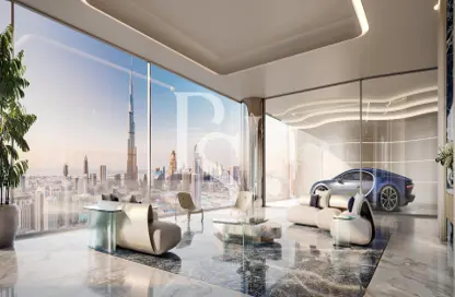 Living Room image for: Penthouse - 5 Bedrooms - 6 Bathrooms for sale in Bugatti Residences - Business Bay - Dubai, Image 1