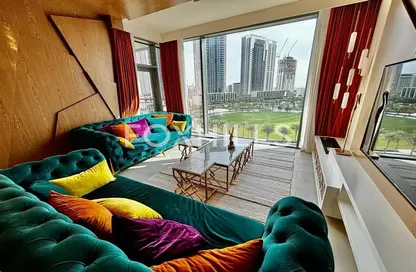Living Room image for: Apartment - 2 Bedrooms - 2 Bathrooms for sale in Creek Rise Tower 2 - Creek Rise - Dubai Creek Harbour (The Lagoons) - Dubai, Image 1
