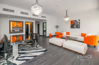 Apartment - 2 Bedrooms - 3 Bathrooms for rent in Bahar 1 - Bahar - Jumeirah Beach Residence - Dubai