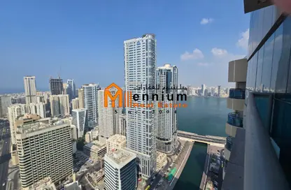 Apartment - 3 Bedrooms - 3 Bathrooms for rent in Palm Tower 3 - Palm Towers - Al Majaz - Sharjah