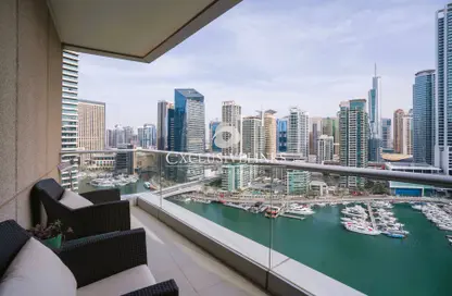 Balcony image for: Apartment - 3 Bedrooms - 5 Bathrooms for rent in Paloma Tower - Marina Promenade - Dubai Marina - Dubai, Image 1