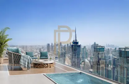 صورة لـ حوض سباحة شقة - غرفة نوم - 2 حمامات للبيع في بناية الحبتور - مدينة الحبتور - الخليج التجاري - دبي ، صورة رقم 1