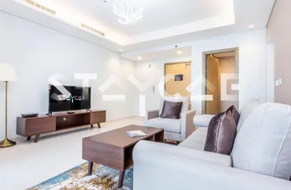 صورة لـ غرفة المعيشة شقة - 2 غرف نوم - 2 حمامات للايجار في فندق ومساكن برج باراماونت - الخليج التجاري - دبي ، صورة رقم 1