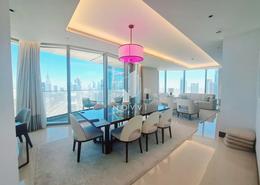 Living / Dining Room image for: Apartment - 4 bedrooms - 4 bathrooms for rent in The Address Sky View Tower 1 - The Address Sky View Towers - Downtown Dubai - Dubai, Image 1