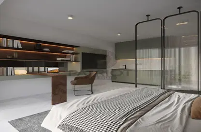 صورة لـ غرفة- غرفة النوم شقة - 2 حمامات للبيع في بوابة إكويتي - جبل علي - دبي ، صورة رقم 1
