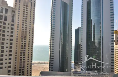 شقة - غرفة نوم - 2 حمامات للايجار في باي سنترال شرق - باي سنترال - دبي مارينا - دبي