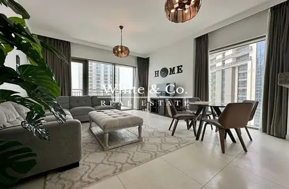 Living / Dining Room image for: Apartment - 2 Bedrooms - 2 Bathrooms for sale in Creekside 18 A - Creekside 18 - Dubai Creek Harbour (The Lagoons) - Dubai, Image 1