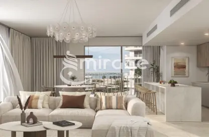 Living Room image for: Apartment - 1 Bathroom for sale in Gardenia Bay - Yas Island - Abu Dhabi, Image 1