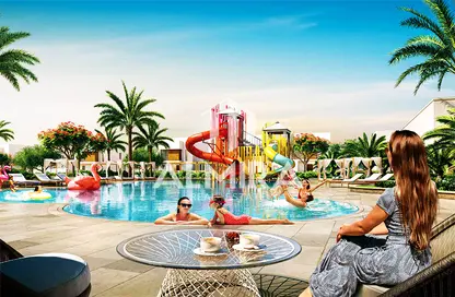 Pool image for: Townhouse - 3 Bedrooms - 4 Bathrooms for sale in Noya Luma - Noya - Yas Island - Abu Dhabi, Image 1