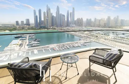 Water View image for: Apartment - 3 Bedrooms - 3 Bathrooms for rent in Marina Vista - EMAAR Beachfront - Dubai Harbour - Dubai, Image 1