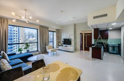 Living / Dining Room image for: Apartment - 1 Bedroom - 1 Bathroom for rent in Bahar 6 - Bahar - Jumeirah Beach Residence - Dubai, Image 1