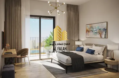 Room / Bedroom image for: Apartment - 2 Bedrooms - 2 Bathrooms for sale in Aysha Residence - Maryam Island - Sharjah, Image 1