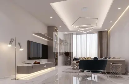 Living Room image for: Apartment - 1 Bedroom - 2 Bathrooms for sale in Faradis Tower - Al Mamzar - Sharjah - Sharjah, Image 1