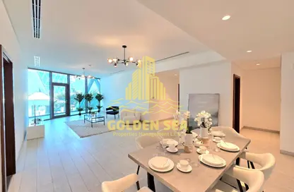 Apartment - 3 Bedrooms - 5 Bathrooms for rent in Waterfront Residential Towers - Tourist Club Area - Abu Dhabi