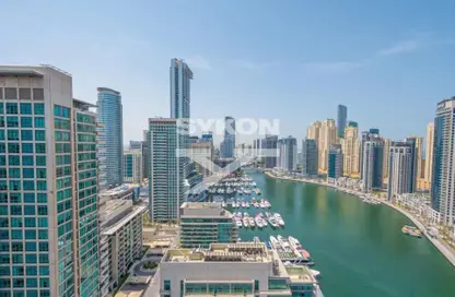 Apartment - 3 Bedrooms - 3 Bathrooms for rent in Silverene Tower A - Silverene - Dubai Marina - Dubai