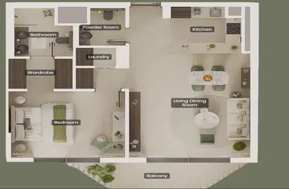 شقة - غرفة نوم - 2 حمامات للبيع في جاردينيا باي - جزيرة الياس - أبوظبي