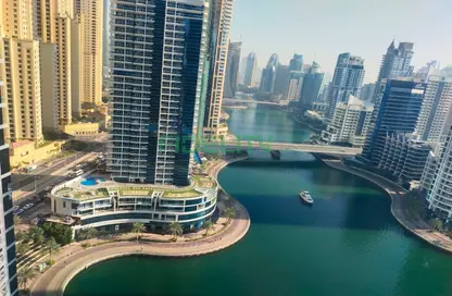 شقة - غرفة نوم - 2 حمامات للايجار في باي سنترال - دبي مارينا - دبي