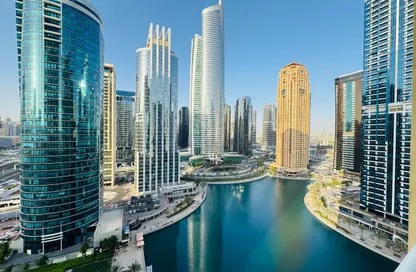 Apartment - Studio - 1 Bathroom for rent in Lake View Tower - JLT Cluster B - Jumeirah Lake Towers - Dubai