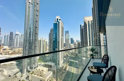 شقة - 2 غرف نوم - 2 حمامات للايجار في برج التاج - دبي وسط المدينة - دبي