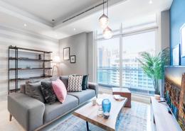 Apartment - 1 bedroom - 2 bathrooms for rent in Orra Marina - Dubai Marina - Dubai Living Room image for: Apartment - 1 bedroom - 2 bathrooms for rent in Orra Marina - Dubai Marina - Dubai, Image 1