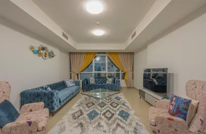 Apartment - 2 Bedrooms - 2 Bathrooms for rent in Beach Tower 2 - Al Khan Lagoon - Al Khan - Sharjah
