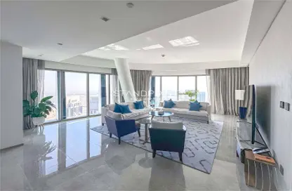 Living Room image for: Apartment - 3 Bedrooms - 4 Bathrooms for rent in Address Harbour Point Tower 1 - Address Harbour Point - Dubai Creek Harbour (The Lagoons) - Dubai, Image 1