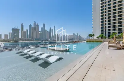Apartment - 1 Bedroom - 1 Bathroom for rent in Palace Beach Residence - EMAAR Beachfront - Dubai Harbour - Dubai