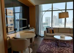 Living / Dining Room image for: Studio - 1 bathroom for rent in Beach Rotana - Tourist Club Area - Abu Dhabi, Image 1