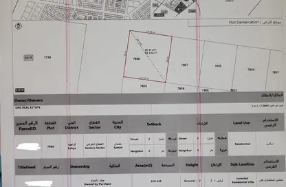 أرض - استوديو للبيع في الزاهية جاردنز - الزاهية - عجمان