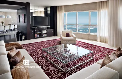 Apartment - 4 Bedrooms - 4 Bathrooms for rent in Marriott Harbour Hotel and Suites - Dubai Marina - Dubai