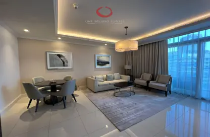 Living / Dining Room image for: Apartment - 1 Bedroom - 2 Bathrooms for sale in The Address Residence Fountain Views 3 - The Address Residence Fountain Views - Downtown Dubai - Dubai, Image 1