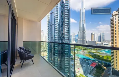 Balcony image for: Apartment - 3 Bedrooms - 3 Bathrooms for rent in Act Towers - Opera District - Downtown Dubai - Dubai, Image 1