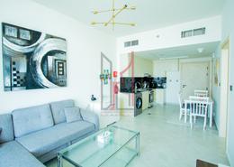 Living / Dining Room image for: Apartment - 1 bedroom - 2 bathrooms for rent in Binghatti Avenue - Al Jaddaf - Dubai, Image 1