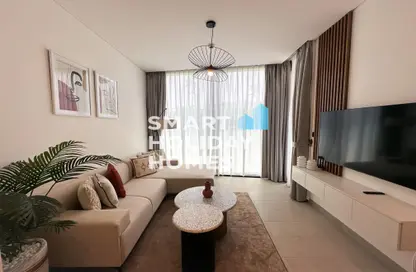 Living Room image for: Apartment - 1 Bedroom - 1 Bathroom for rent in Sobha Hartland - Mohammed Bin Rashid City - Dubai, Image 1