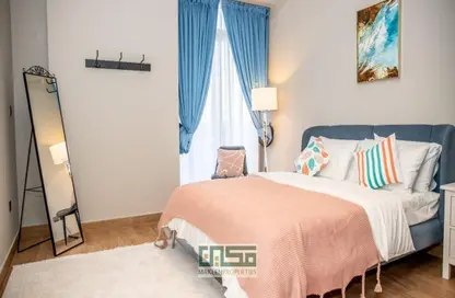 صورة لـ غرفة- غرفة النوم شقة - غرفة نوم - 2 حمامات للايجار في 2020 ماركيز - ارجان - دبي ، صورة رقم 1