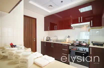 Kitchen image for: Apartment - 2 Bedrooms - 3 Bathrooms for rent in Barcelo Residences - Dubai Marina - Dubai, Image 1