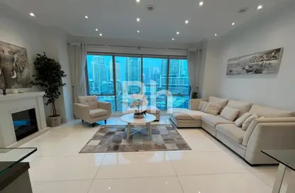 Apartment - 3 Bedrooms - 5 Bathrooms for rent in Delphine Tower - Marina Promenade - Dubai Marina - Dubai