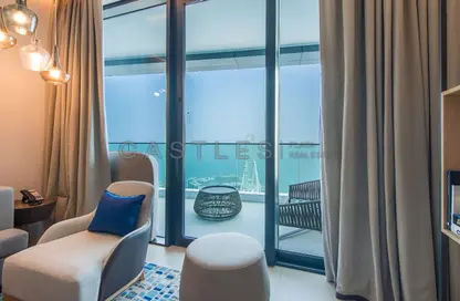 Balcony image for: Apartment - 2 Bedrooms - 3 Bathrooms for rent in Jumeirah Gate Tower 2 - The Address Jumeirah Resort and Spa - Jumeirah Beach Residence - Dubai, Image 1