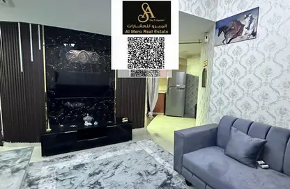 Apartment - 1 Bedroom - 1 Bathroom for rent in Orient Tower 1 - Orient Towers - Al Bustan - Ajman