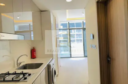 Kitchen image for: Apartment - 1 Bathroom for rent in AZIZI Riviera - Meydan One - Meydan - Dubai, Image 1
