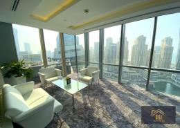 Office Space - 2 bathrooms for rent in Marina Plaza - Dubai Marina - Dubai