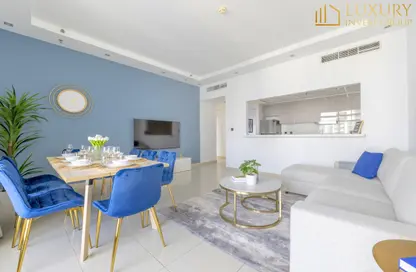Living / Dining Room image for: Apartment - 3 Bedrooms - 5 Bathrooms for sale in Skyview Tower - Dubai Marina - Dubai, Image 1