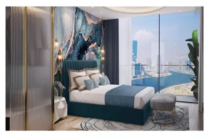 صورة لـ غرفة- غرفة النوم شقة - 1 حمام للبيع في شيك تاور - الخليج التجاري - دبي ، صورة رقم 1