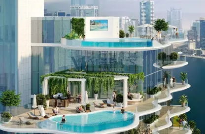 Apartment - Studio - 1 Bathroom for sale in Chic Tower - Business Bay - Dubai