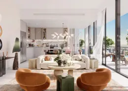 Living Room image for: Apartment - 1 Bedroom - 1 Bathroom for sale in Creek Waters - Dubai Creek Harbour (The Lagoons) - Dubai, Image 1