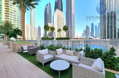 Terrace image for: Apartment - 2 Bedrooms - 2 Bathrooms for rent in Forte - Downtown Dubai - Dubai, Image 1