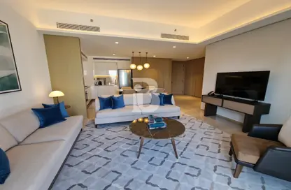 Living Room image for: Hotel  and  Hotel Apartment - 3 Bedrooms - 3 Bathrooms for rent in Address Harbour Point - Dubai Creek Harbour (The Lagoons) - Dubai, Image 1