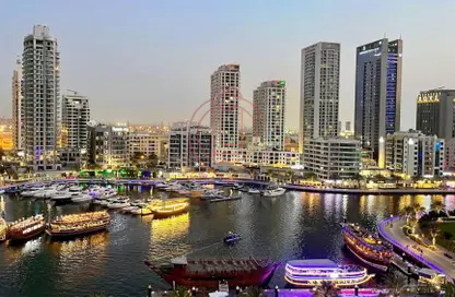 Water View image for: Apartment - 2 Bedrooms - 3 Bathrooms for rent in Sparkle Towers - Dubai Marina - Dubai, Image 1