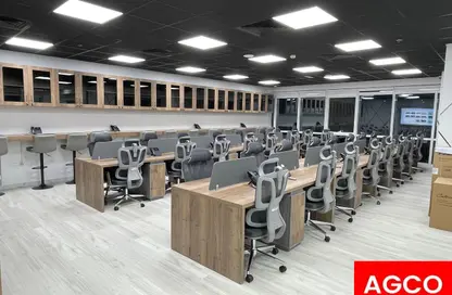 Office Space - Studio - 1 Bathroom for rent in Grosvenor Office Tower - Business Bay - Dubai