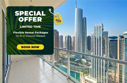 Apartment - 1 Bedroom - 2 Bathrooms for rent in Lake View Tower - JLT Cluster B - Jumeirah Lake Towers - Dubai
